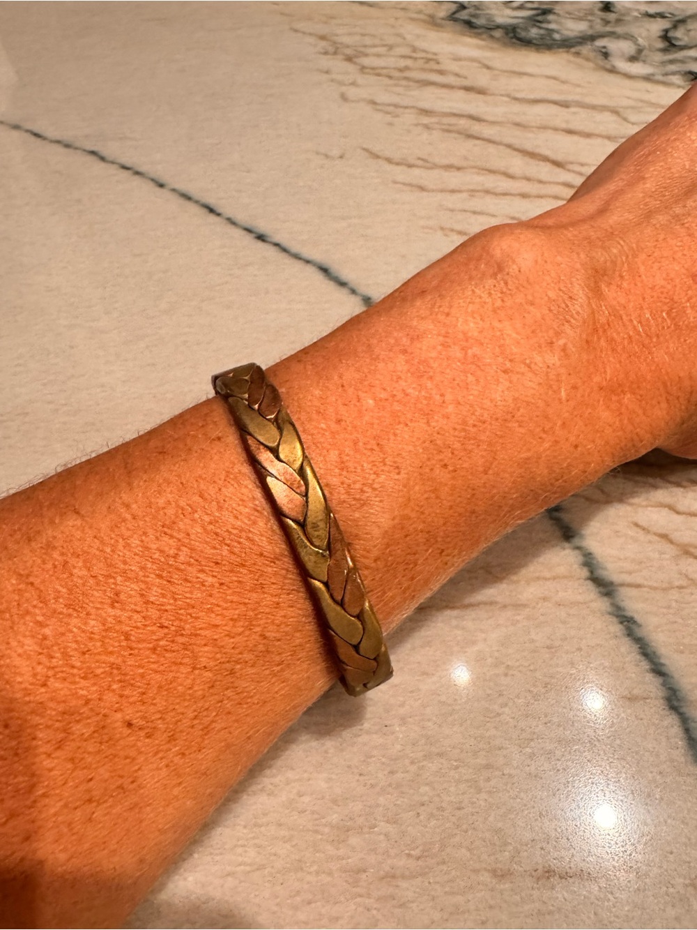 Vintage Twisted Metal Cuff Bracelet